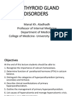 LEC 3 Parathyroid Gland Disorders