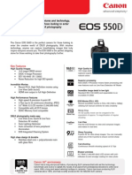 EOS 550D Tech Sheet