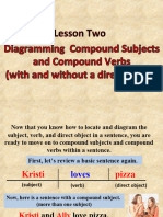 Lesson 2 - Diagramming Compound Subjects and Verbs