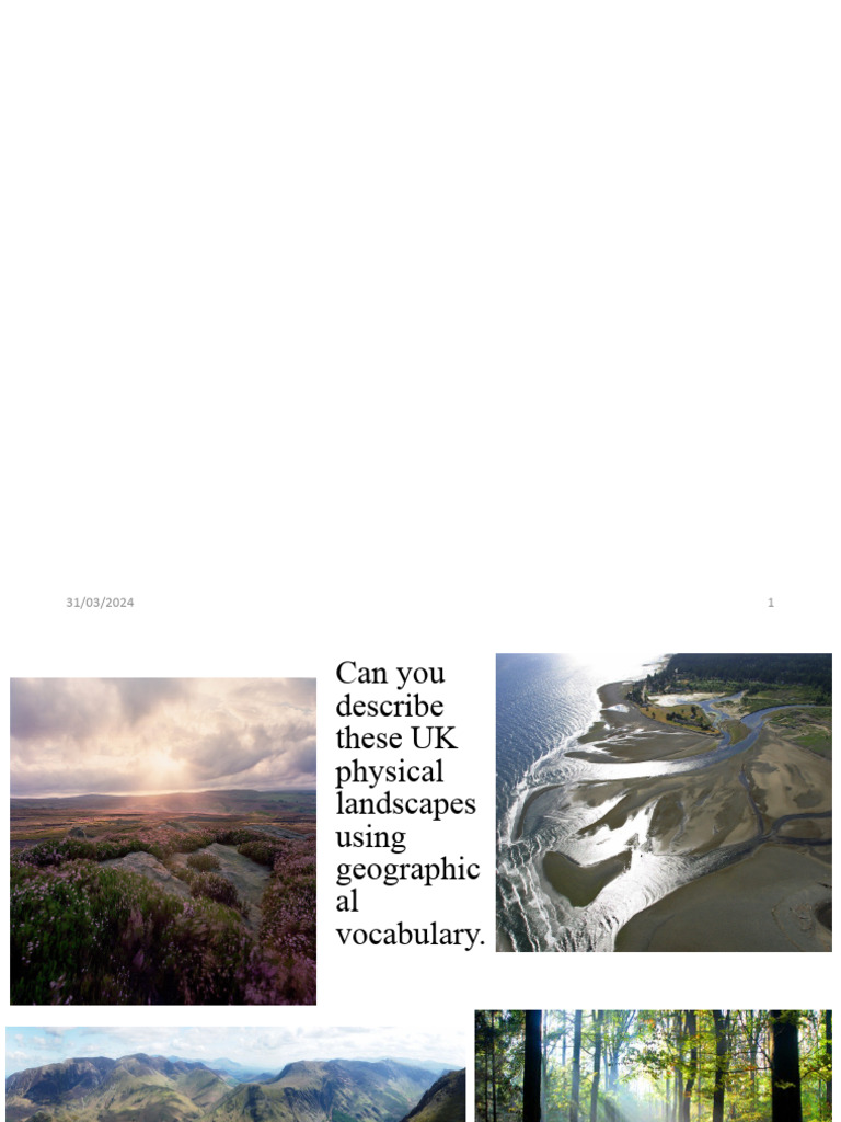 L1 Physical Landscapes Uk Pdf Rock Geology Geology
