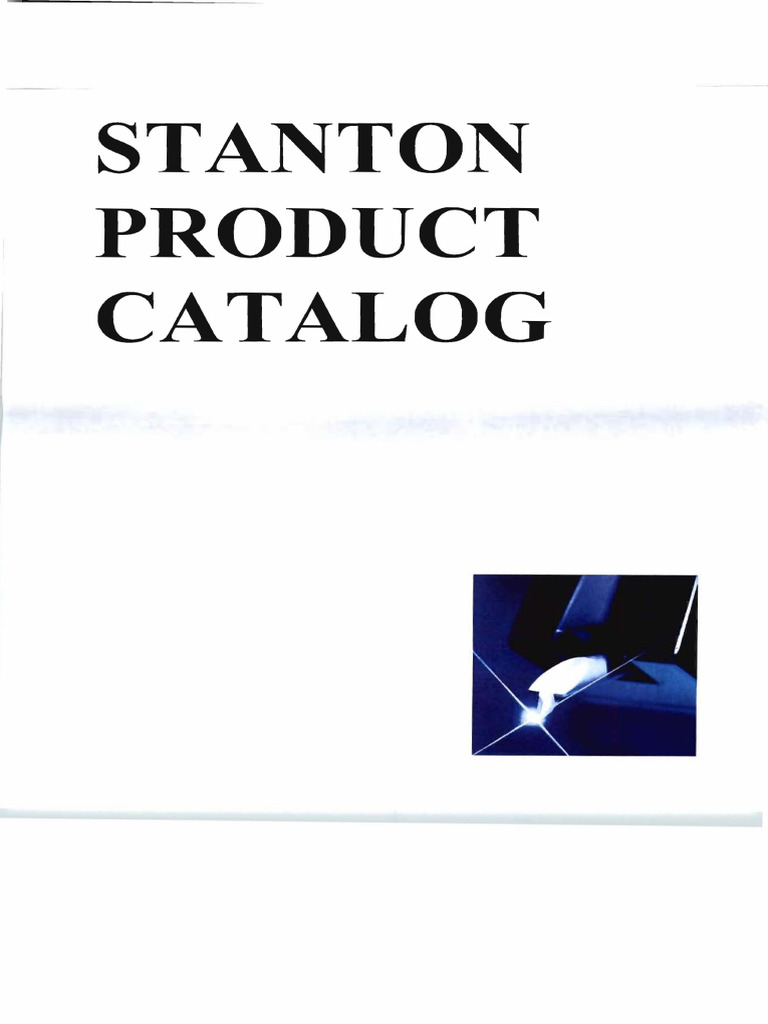 Stanton Product Catalog | PDF | Headphones | Phonograph