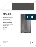 Shure Beta 91A - Guide - es-ES