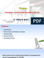 Trauma: Principles, Primary and Secondary Survey