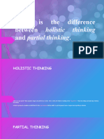 What Is The Difference Between Holistic Thinking and