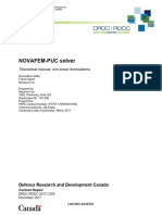 NOVAFEM-PUC Solver: Theoretical Manual, Non-Linear Formulations