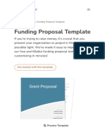 Funding Proposal Template - (Free Template) - Proposable
