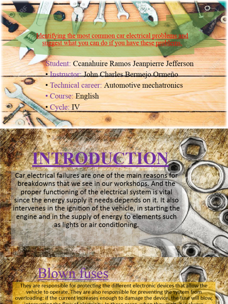 CAR ELECTRICAL PROBLEMS AND SOLUTIONS PDF visual data 2