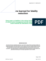 ICMM 8 Lessons For Fatalities Green Paper