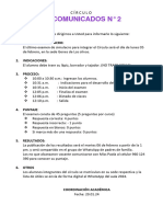 Comunicado N° 02 (CIRCULO) 2024