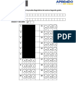 2° Ficha de Respuesta - LECTURA-2do