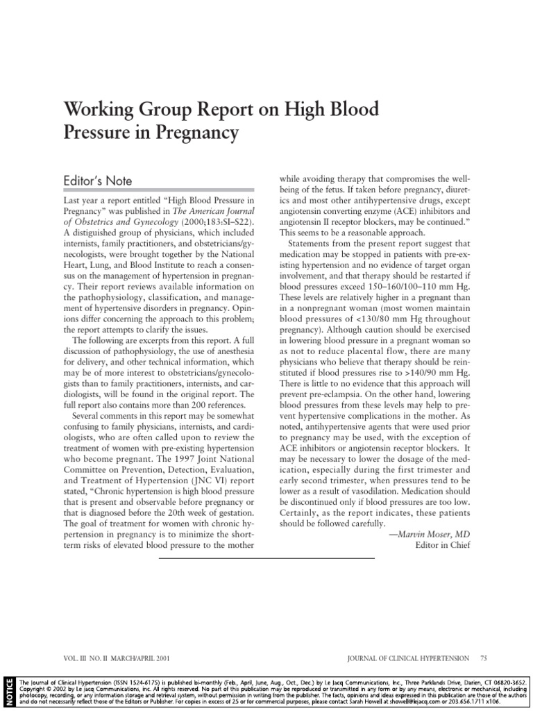 Hypertension in Pregnancy Guide | PDF | Hypertension | Blood Pressure