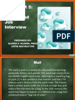 PDE Resume Email and Job Interview
