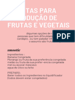 Receitas para Introdução de Frutas E Vegetais: Smootie