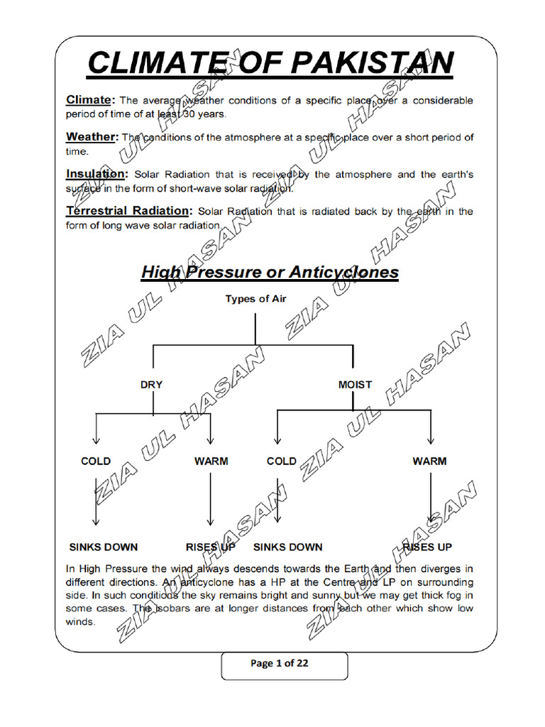 Jps Climate Notes | PDF
