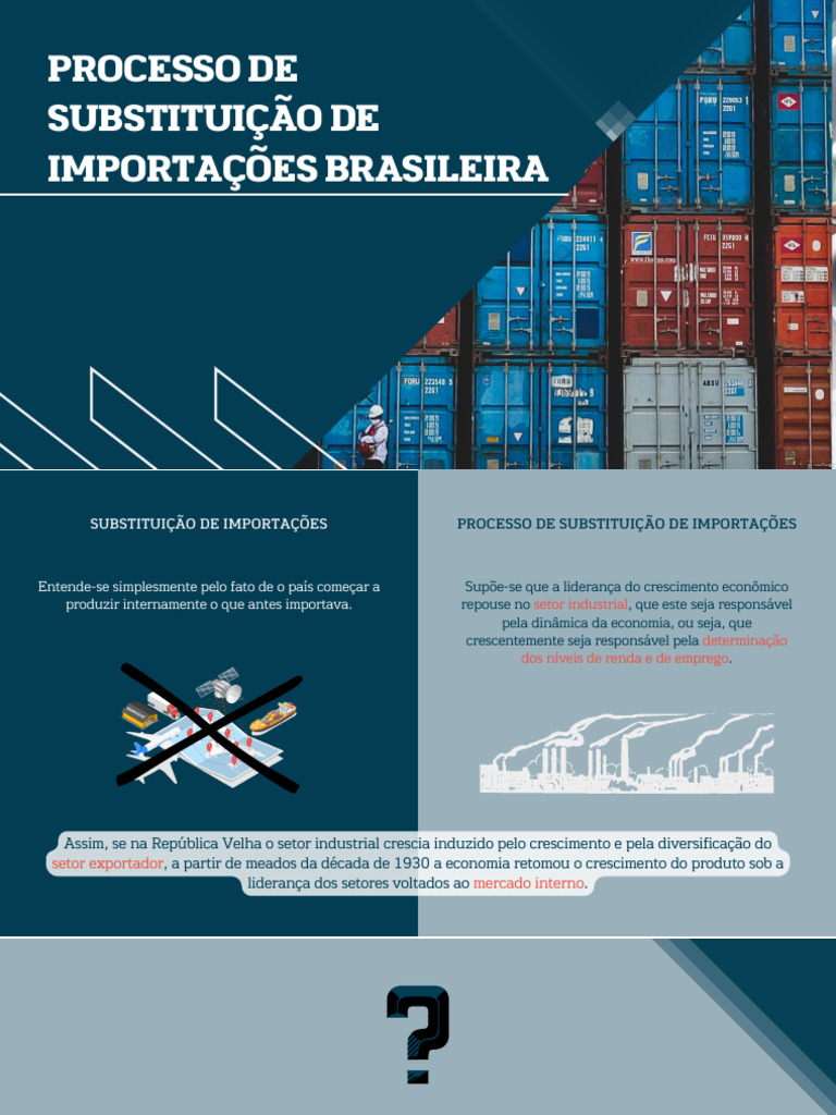 Substituição de Importações no Brasil | PDF | Economia | Brasil