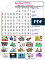 School Parts Find and Circle The Words in The Wordsearc