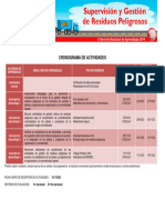 Cronograma Residuo Peligrosos