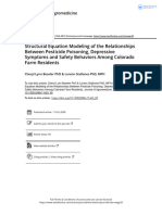 Structural Equation Modeling of The Relationships Between Pesticide Poisoning Depressive Symptoms and Safety Behaviors Among Colorado Farm Residents