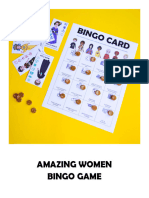 Famous Women Bingo 2021 Mnmhia