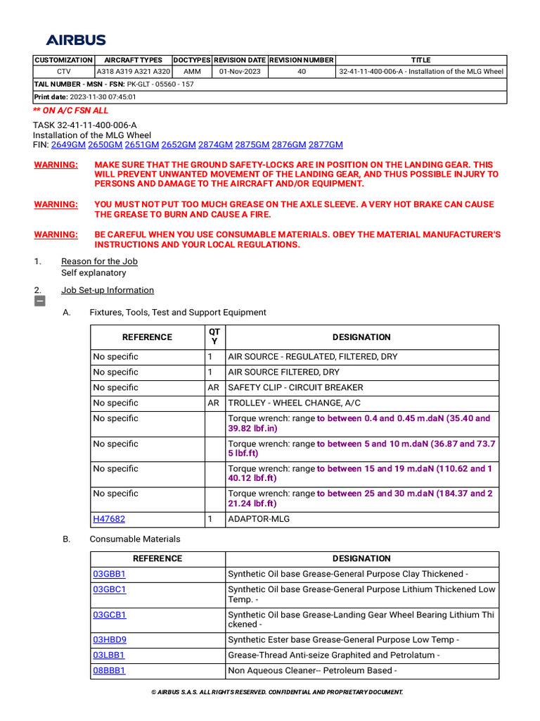 MLG Wheel Installation Guidelines | PDF | Axle | Landing Gear