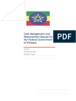 Cash Management and Disbursement Manual For The Federal Government of Ethiopia
