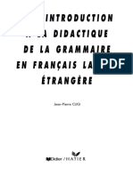 Didactique de La Grammaire