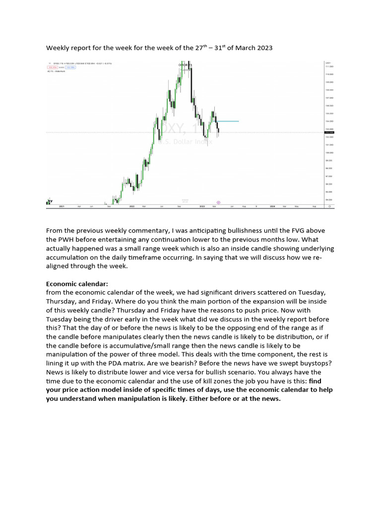 Weekly Report End of March | PDF | Market Trend