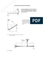 Ejercicios Prueba N°1 Resistencia de Materiales