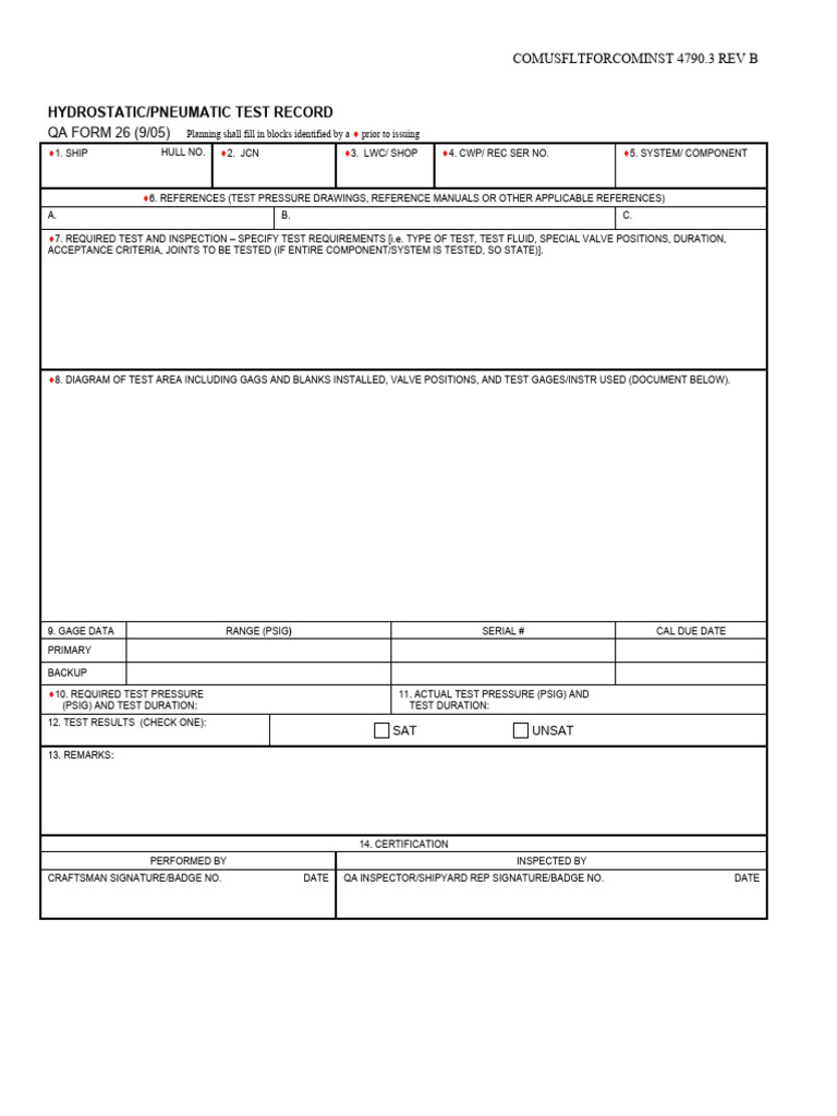 Qa Form 26 | PDF