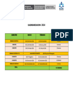 Calendarizacion