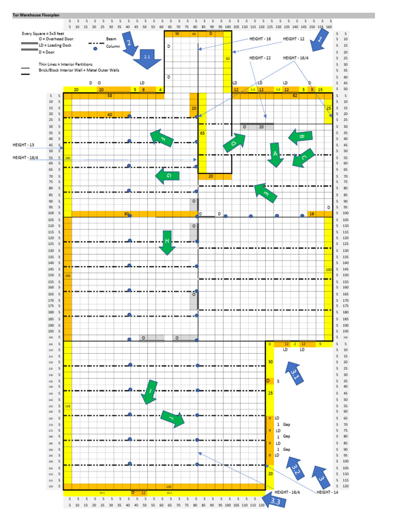 Tor Warehouse Floorplan Layout | PDF