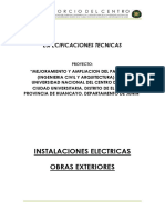 5.04.05. Especificaciones Tecnicas Obras Exteriores - Instalaciones Electricas