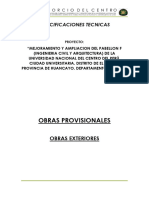 5.04.01. Especificaciones Tecnicas Obras Exteriores - Obras Provisionales