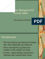 Kebijakan Mengenai K3 Rumah Sakit