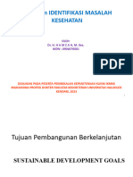 SDGS Dan Identifikasi Masalah Kesehatan Di Dalam Masyarakat - Dr. H. Hamzah, M.Kes