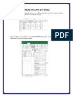 Crear Macros en Excel