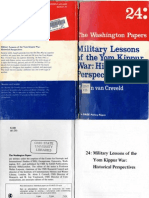 Military Lessons of The Yom Kippur War Historical Perspectives