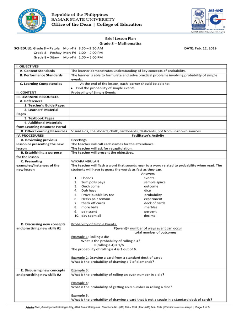 probability-of-simple-events-brief-lesson-plan-pdf-probability