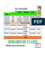 Horario de Clases