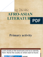 Introduction To Afro Asian Lit.