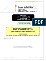 Physical Sciences P1 Feb-March 2012 Memo Afr & Eng