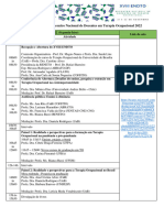 Programação e Links de Acesso Ao XVIII ENDTO 2022