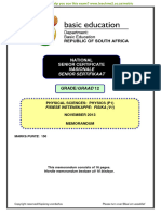 Physical Sciences P1 Nov 2013 Memo Afr & Eng