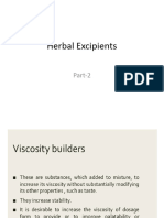 Herbal Excipients Part 2