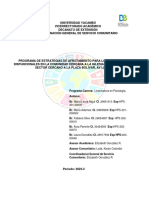 Informe de Servicio Comunitario - Aprender Sirviendo PDF