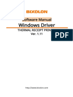 Manual - POS - Windows Driver - English - V1.11