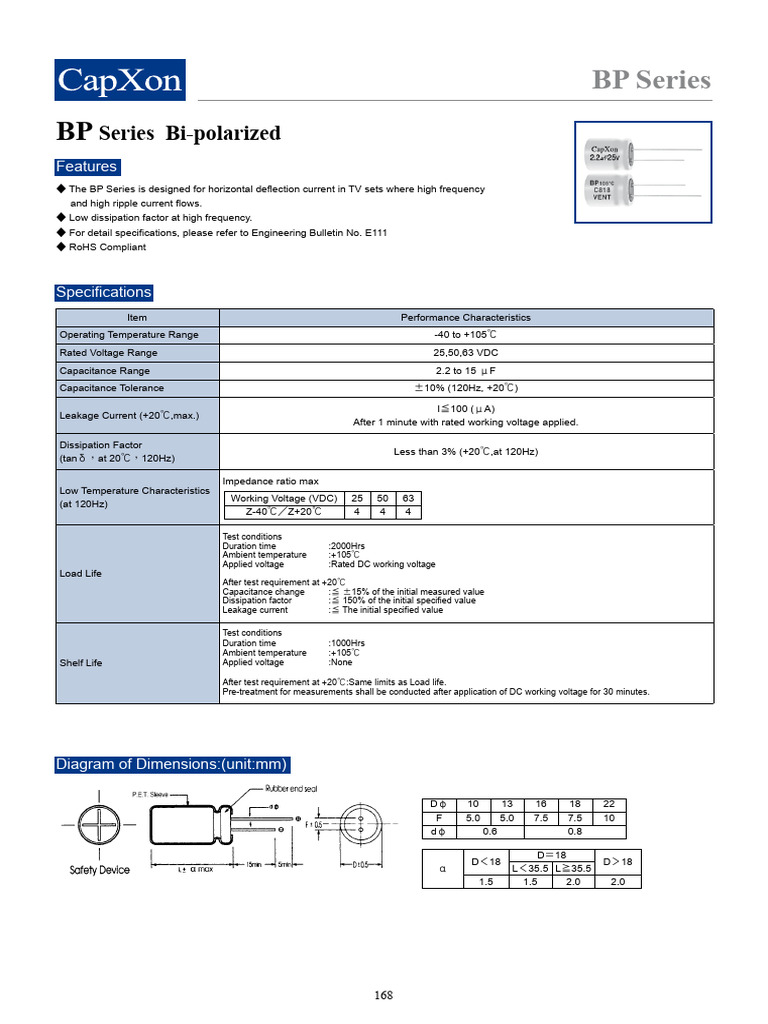 Capxon (Radial) 2011 BP Series | PDF