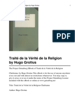 GROTIUS - Traité de la Vérité de la Religion Chretienne