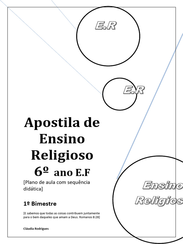 Apostila de Ensino Religioso 6º Ano | PDF | Humano | Autoestima