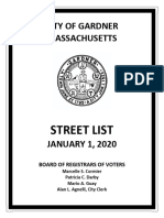 2020 Gardner Street List